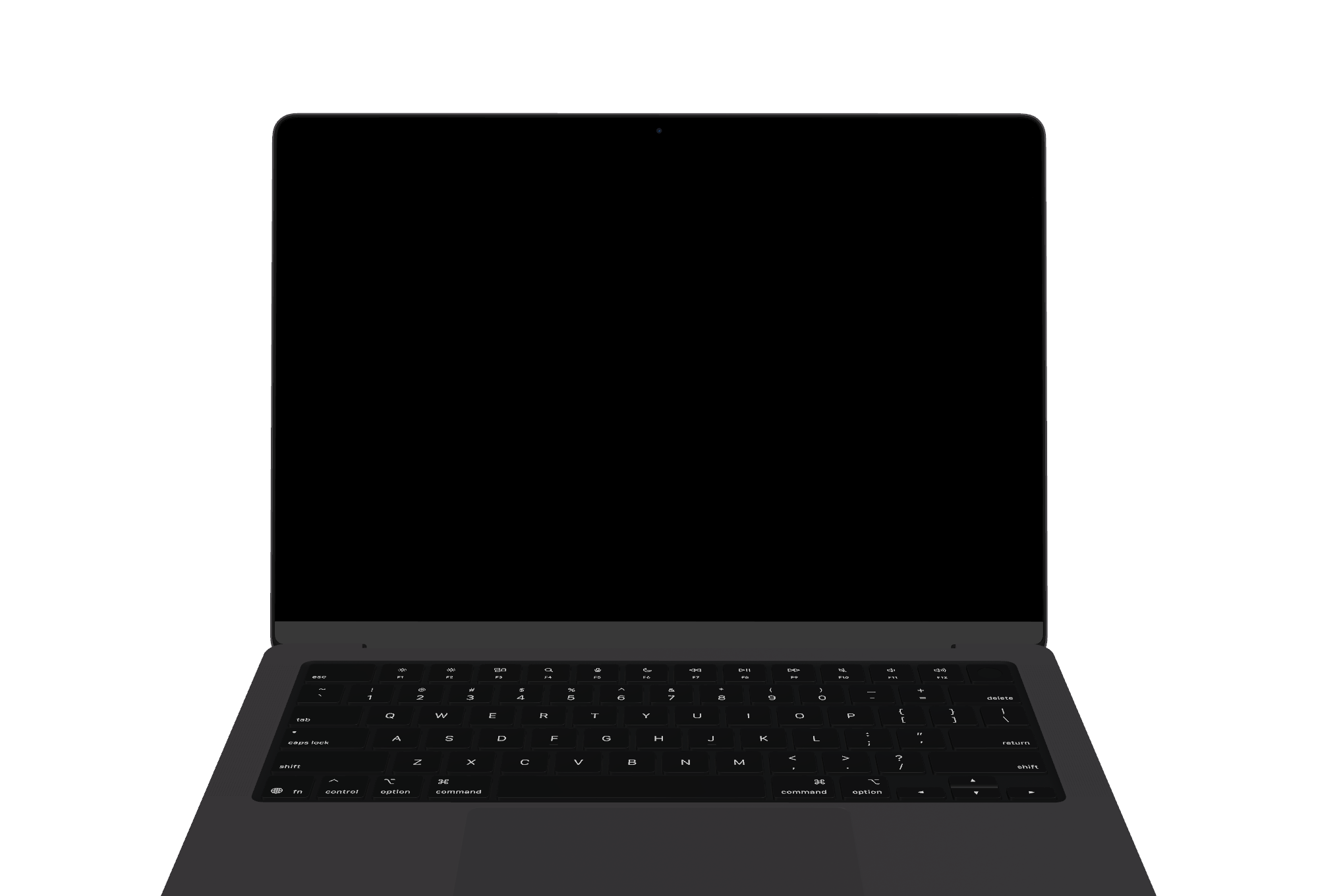 An open MacBook displaying a colourful desktop